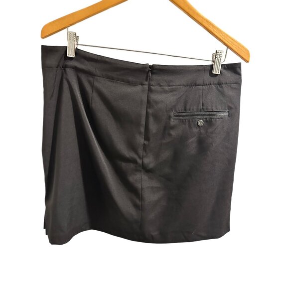 ๐ 2/$20 ๐ Lady Hagen Essentials Black Skort, Pockets & Rear Button Accent sz L - Picture 3 of 6